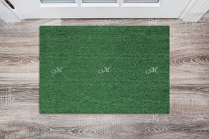 Coir Doormat Mockup PSD, JPEG