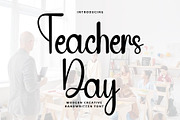 Teachers Day, a Handwritten Font by InermediaSTUDIO (Thumbnail 1 of 7)