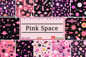 Pink Space Pattern