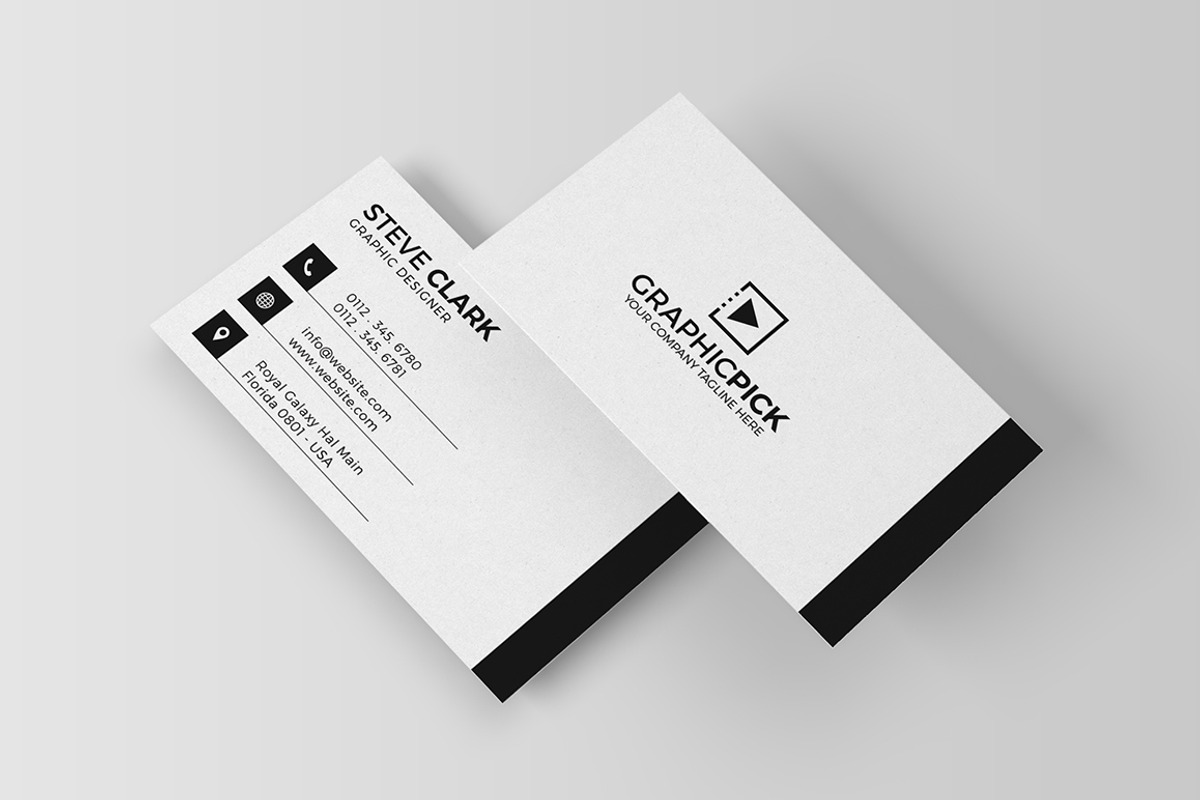Clean Minimal Business Card, a Business Card Template by Shahjhan (Photo 3 of 3)