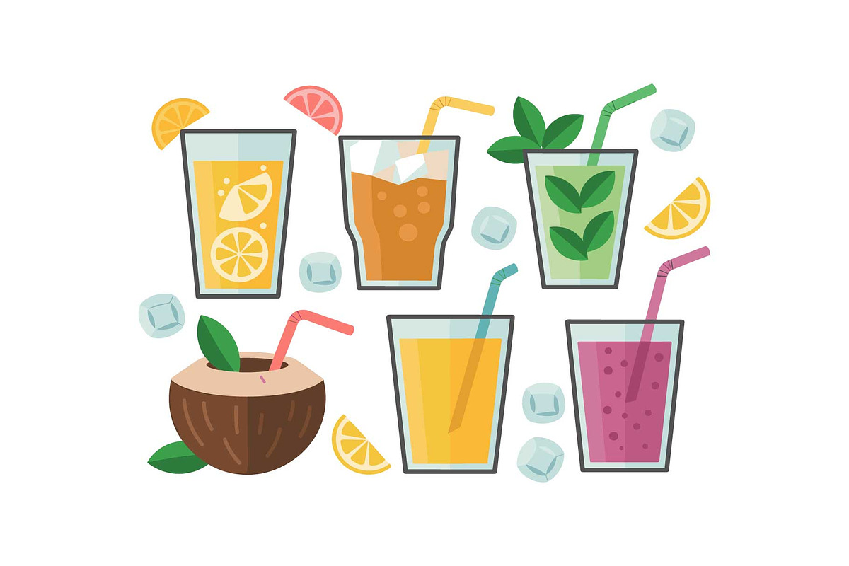 Summer Drink Mega Vector Set, an Object Graphic by Gfx_Store (Photo 7 of 13)