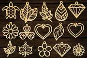 Earring SVG Laser Cut Bundle, an Object Graphic by DreamCafeArt (Thumbnail 3 of 4)