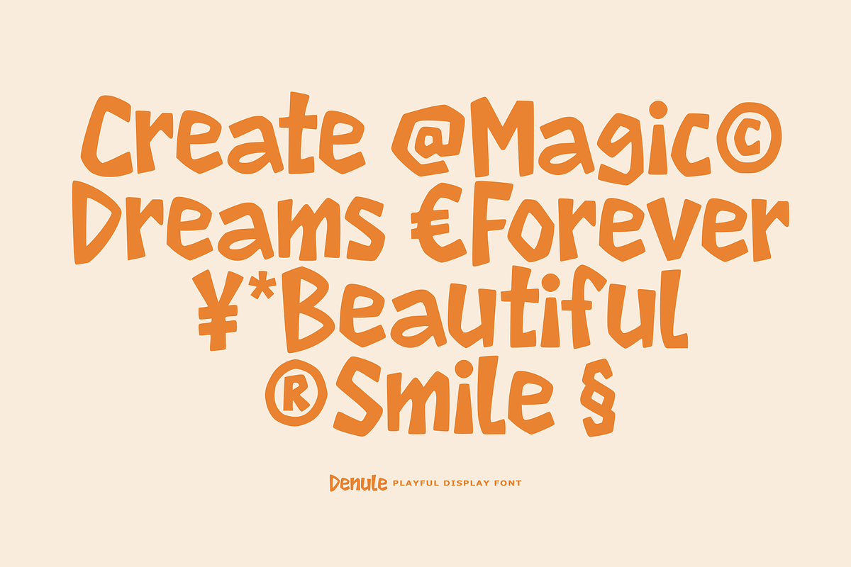 Denule - Playful Display, a Handwritten Font by Majelis Art (Photo 5 of 7)