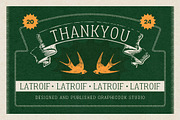 Latroif, a Serif Font by graphicook (Thumbnail 10 of 10)