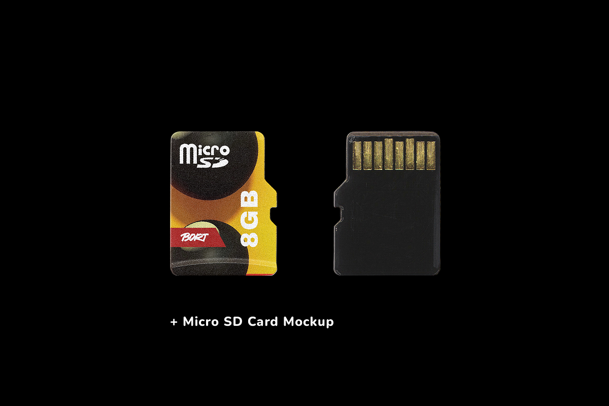 SD Card Mockup Pack, a Device Mockup by BORT GRAPHIC (Photo 7 of 7)