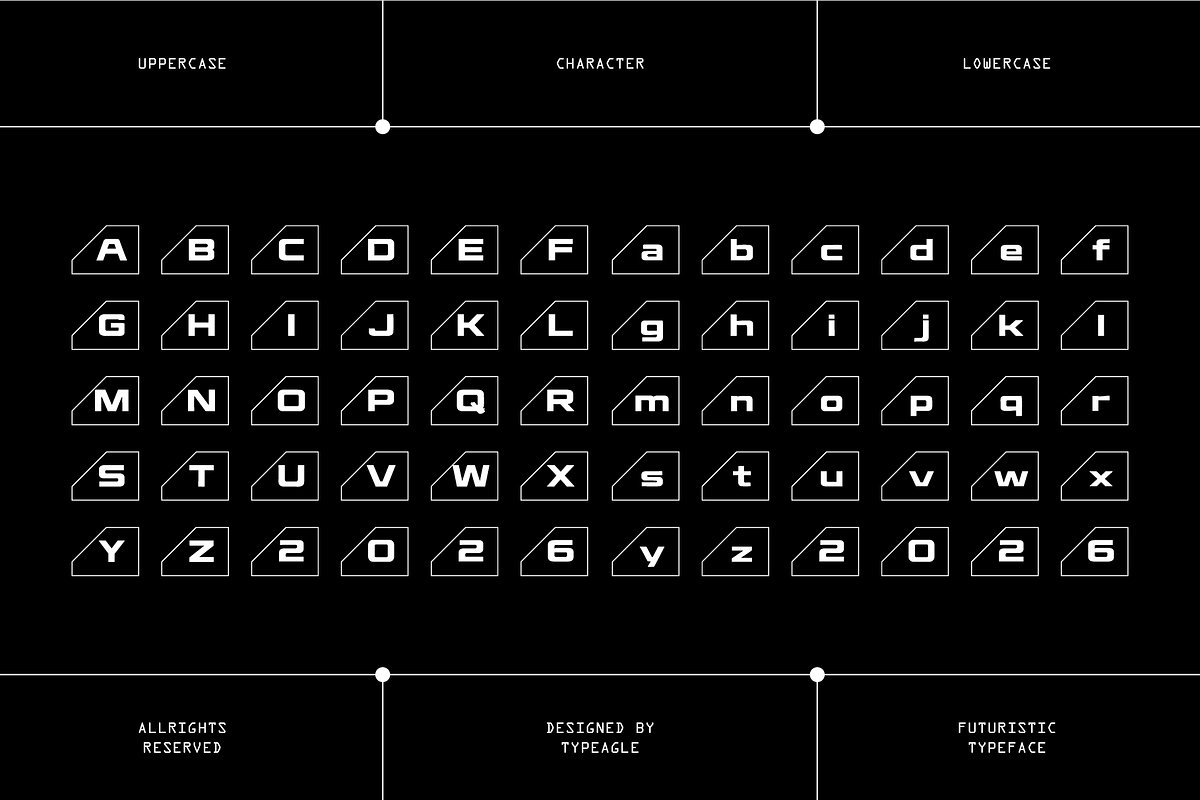 Newbron - Futuristic Display Font, a Sans Serif Font by Typeagle (Photo 2 of 10)