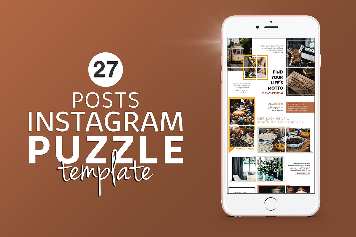 Instagram Puzzle Template Lifestyle, a Social Media Template by illycreative (Photo 7 of 7)