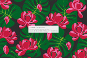 Bold Tropical Floral Pattern, a Pattern Graphic by likorbut (Thumbnail 9 of 15)