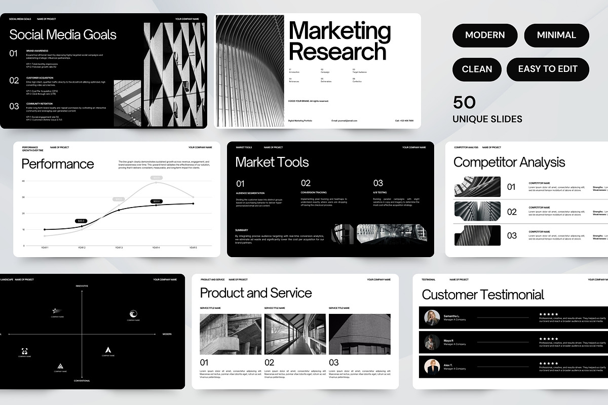 Minimalist Marketing Pitch Deck, a Presentation Template by Pani Temp. (Photo 14 of 14)