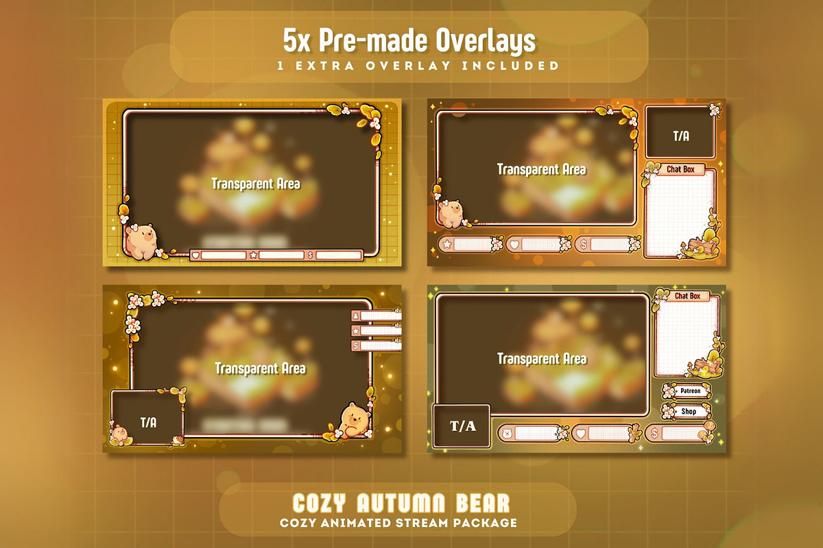 Cozy Autumn Bear Stream Package, a Graphic by TheDoodleSweets (Photo 3 of 7)