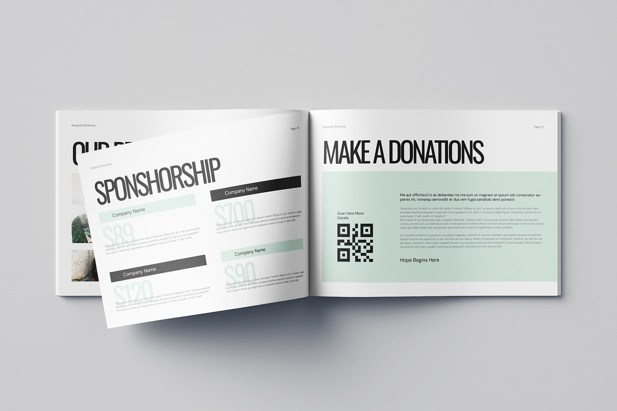 Nonprofit Charity Brochure Landscape, a Brochure Template by Pixelpick (Photo 8 of 9)
