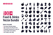 Food & Drinks Silhouette Bundle, an Illustration by Creative_View (Thumbnail 1 of 4)