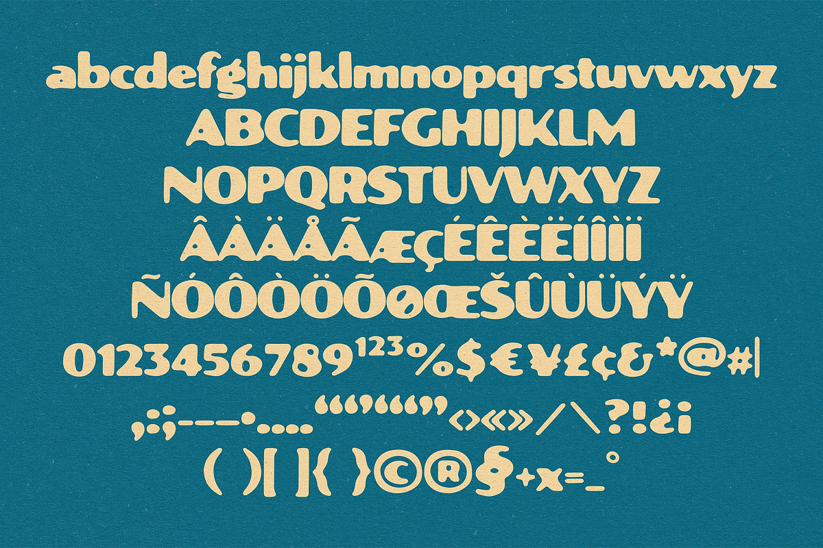 Vicente Typeface, a Sans Serif Font by Bone Idle Goods (Photo 2 of 3)