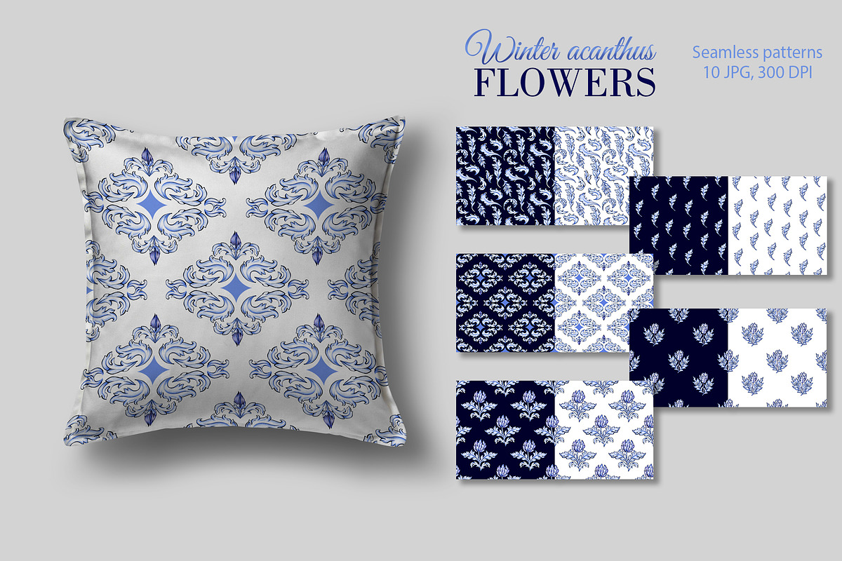 Winter acanthus Flowers, a Decorative Illustration by L- design studio (Photo 6 of 7)