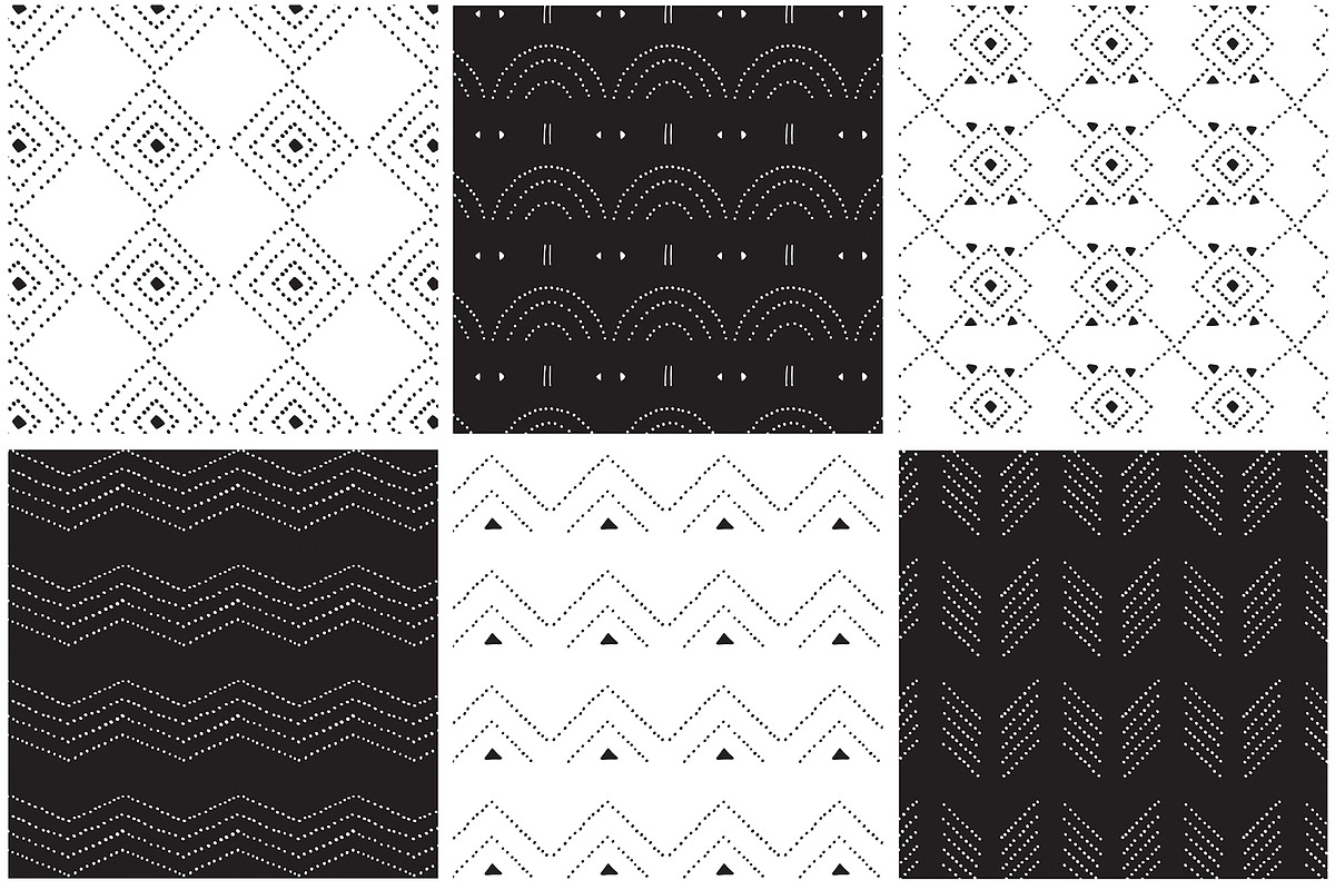 Dotted Vector Patterns & Tiles, a Pattern Graphic by Youandigraphics