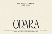 ODARA | Raw Logo & Text Effect, a Texture Graphic by Universo Gaia @doyougaia (Thumbnail 1 of 12)