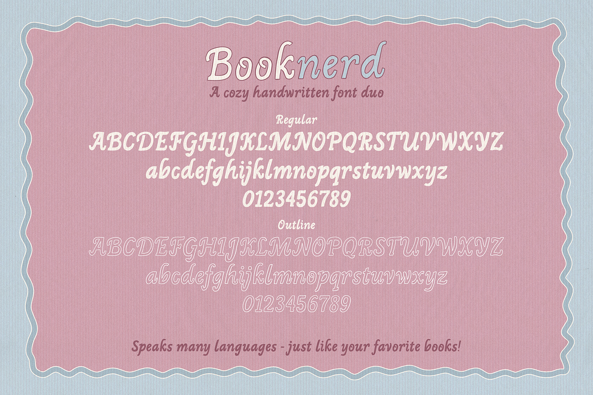 Booknerd | Handwritten Font DUO, a Handwritten Font by AnMark (Photo 15 of 16)