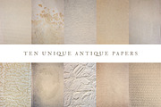 10 Unique Antique Paper Pack, a Texture Graphic by Theresa Barba (Thumbnail 1 of 11)