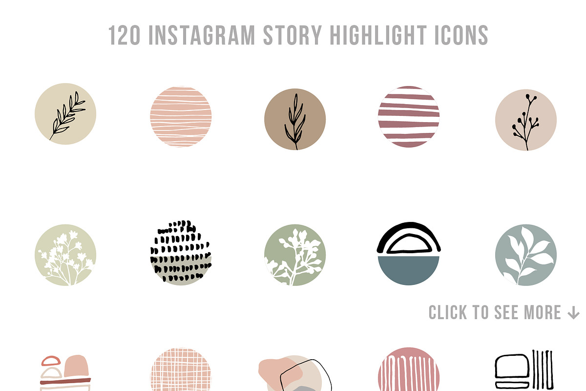 120 Instagram Story Highlight Icons, a Social Media Template by Mxtama (Photo 5 of 6)