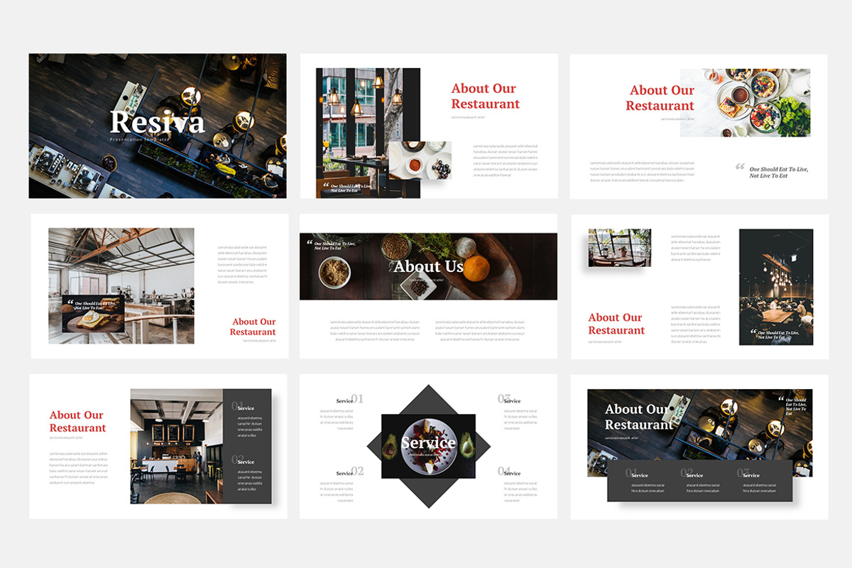 Resiva - Food Powerpoint, a Presentation Template by naulicreative (Photo 3 of 4)