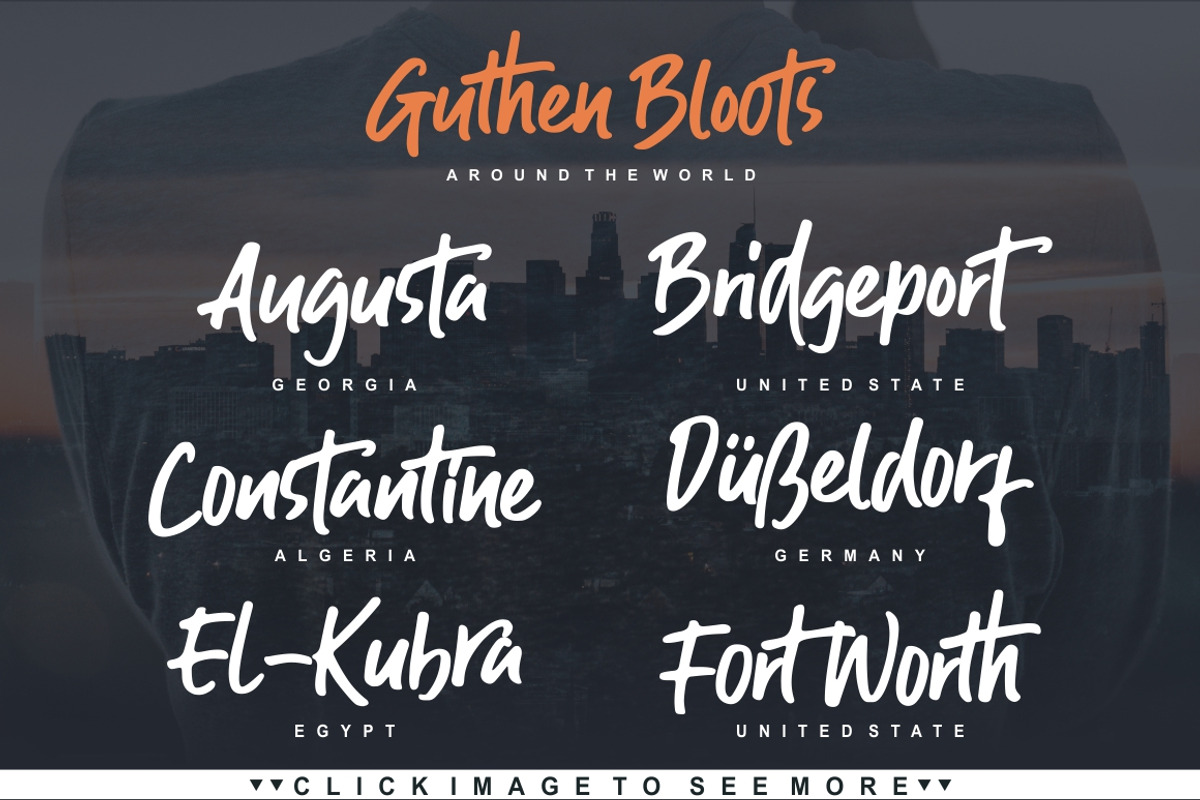 Guthen Bloots, a Script Font by azetypestudios.com (Photo 9 of 21)