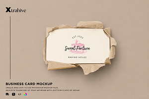 90x50 Business Card Mockup, an Advertising Mockup by Xtrahive