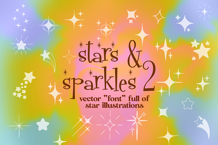 Stars & Sparkles 2 - symbol font, a Symbol Font by Dear Darling Design