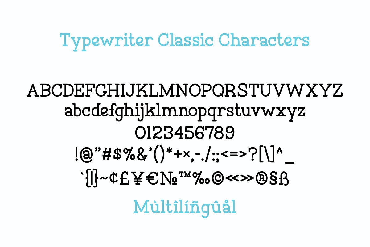Typewriter Font, a Serif Font by Miss Tiina (Photo 3 of 6)