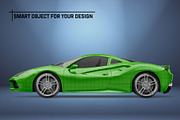 Sport Car Mockup, a Product Mockup by AG Mockups (Thumbnail 4 of 4)