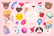 Valentine's Day Bundle, an Object Illustration by Moonery's (Thumbnail 11 of 19)