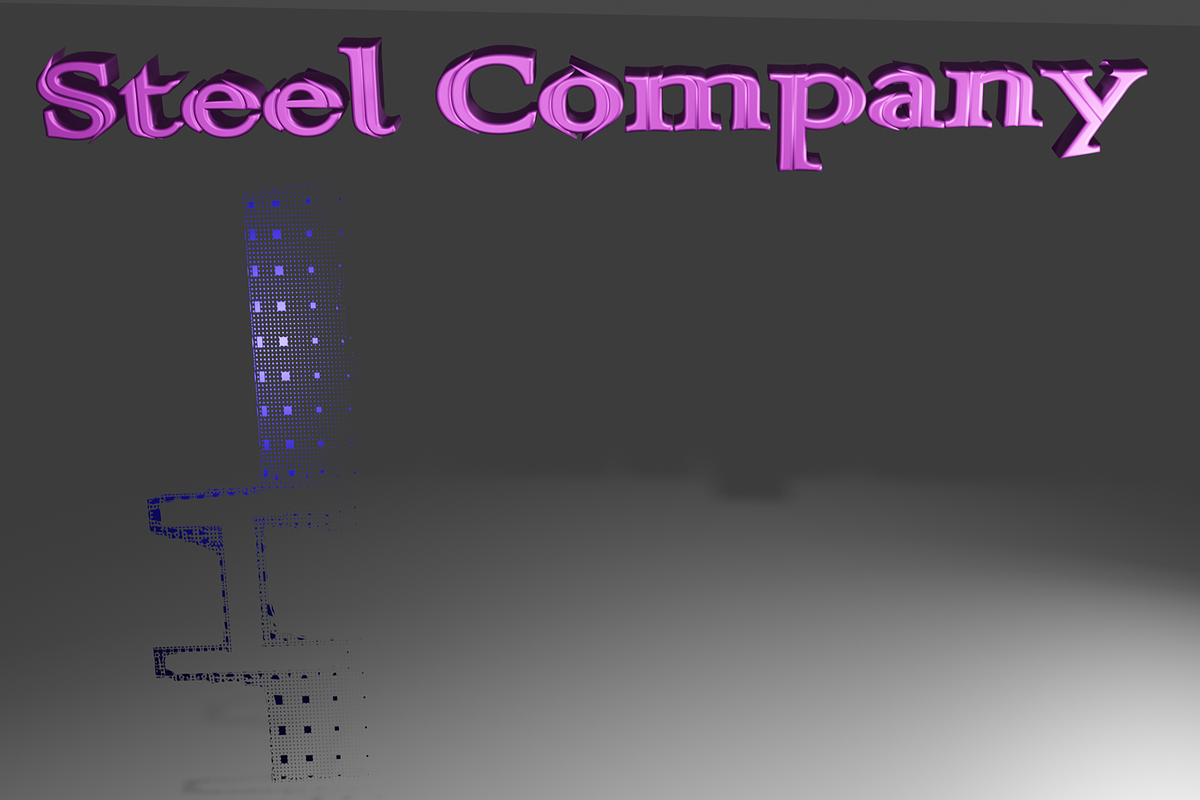Steel Company 3D Logo Model, an Object 3D Model by Temer (Photo 3 of 4)