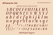 Hasly Roaster - Beauty Italic Font, a Serif Font by RagamKata (Thumbnail 10 of 11)
