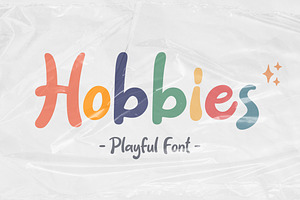 Hobbies - Playful Font