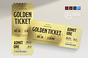Golden Ticket Invitation Template, an Invitation Template by BrandPacks (Thumbnail 4 of 4)