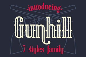 Gunhill family, a Serif Font by NREY