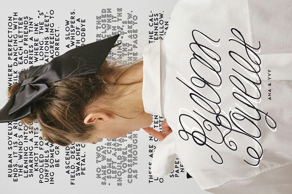 Ruban Soyeux Script & Sans Font Duo, a Handwritten Font by ana & yvy (Photo 3 of 32)
