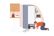 Repairmen, home repair workers set, a Work Illustration by Good Studio (Thumbnail 6 of 13)