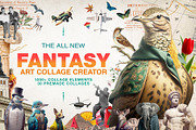 SALE! Fantasy Art Collage Creator, an Object Graphic by SNIPESCIENTIST (Thumbnail 1 of 27)