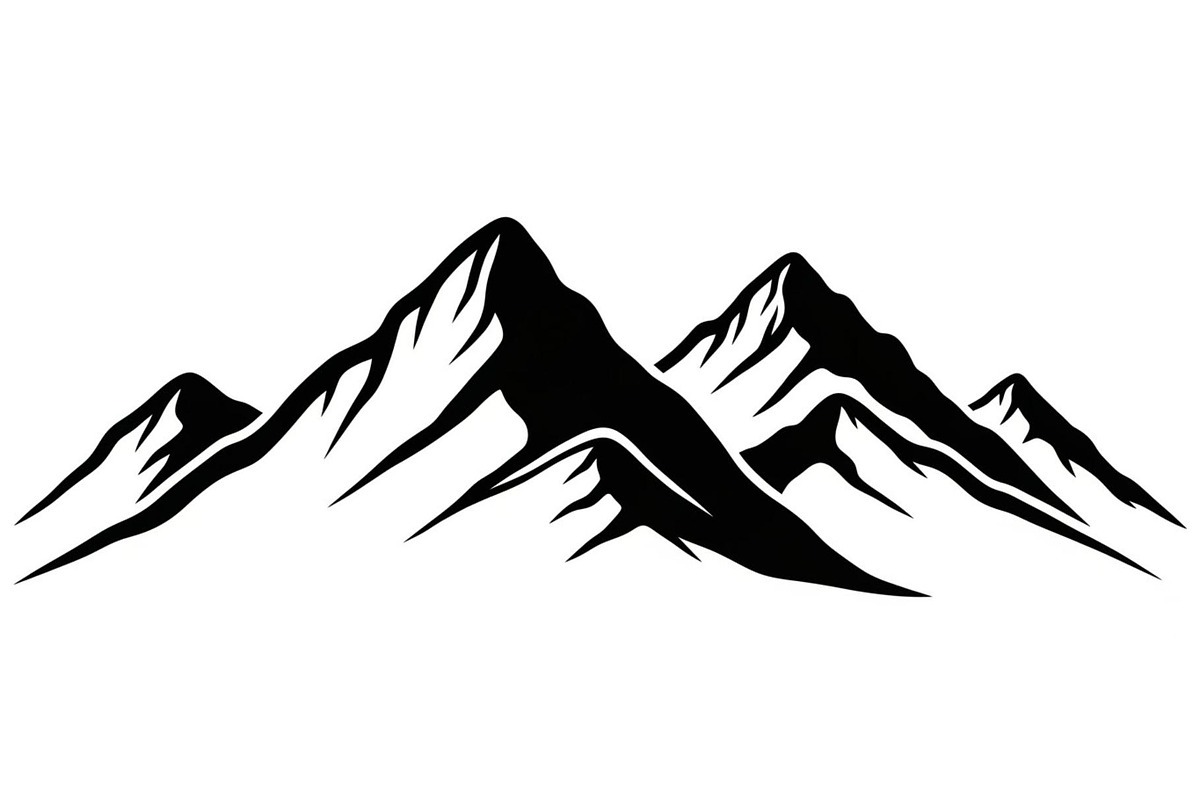 50 Mountain Landscape Silhouette Bun, an Illustration by Designer_Momina (Photo 30 of 51)