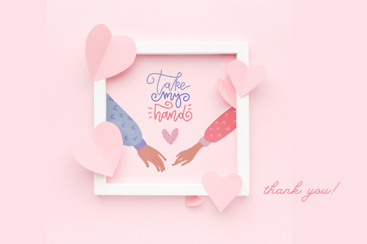 Valentine's hands - clipart bundle, a Person Illustration by Lana Sham (Photo 10 of 10)