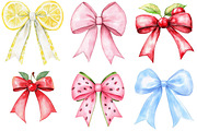 Summer Bow Clipart, an Illustration by cherrydesign (Thumbnail 1 of 3)
