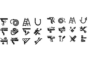 Collection of icons representing, an Illustration by ZinetroN