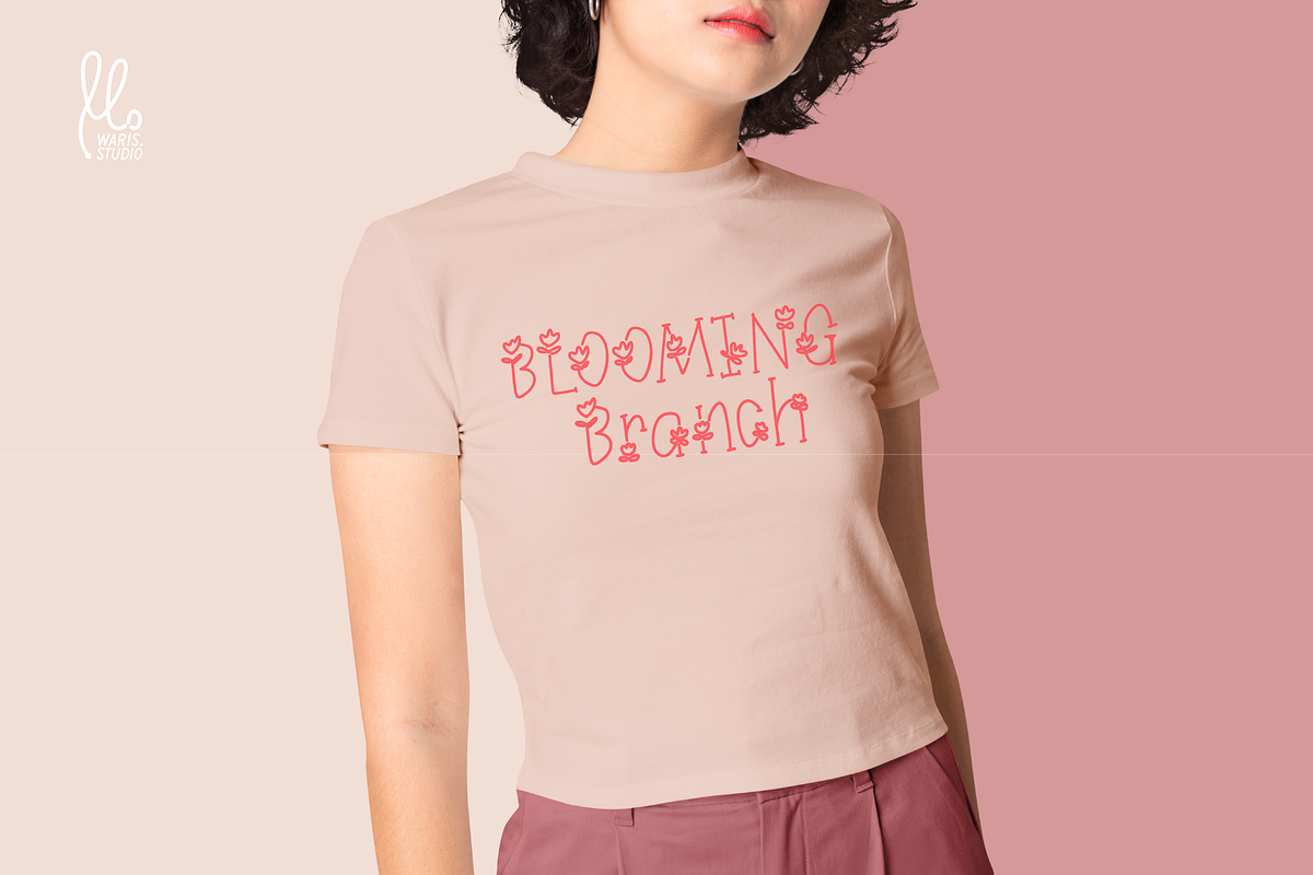Blooming Branch Handwritten, a Handwritten Font by Waris Studio (Photo 3 of 8)
