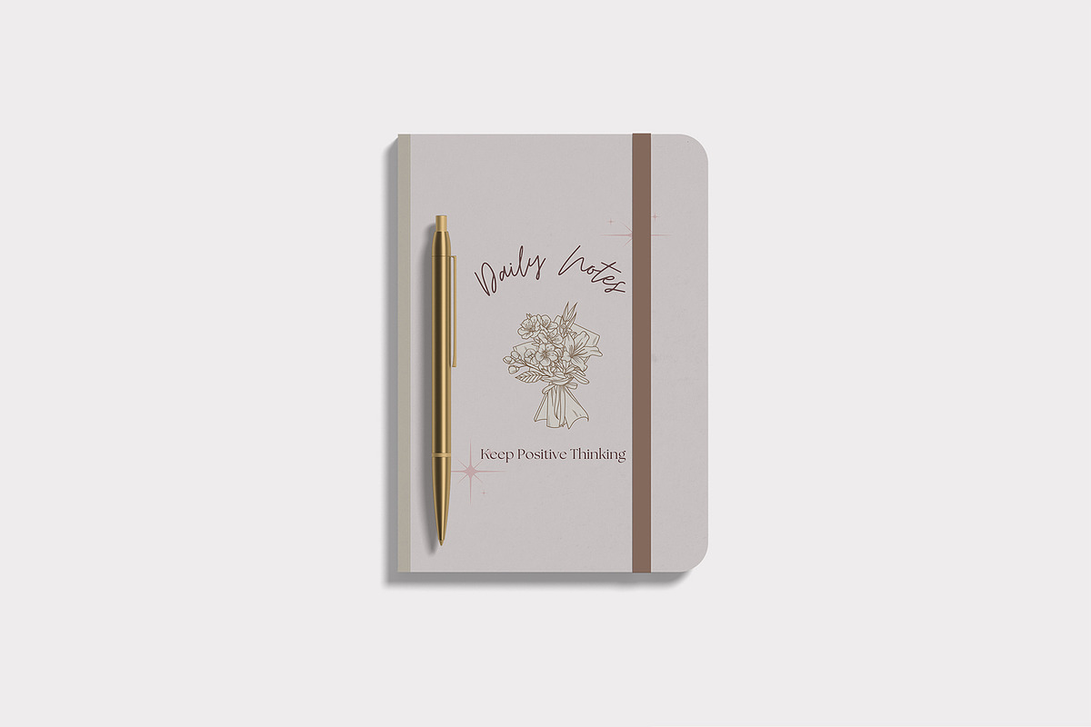 Minimal Notebook Mockup, a Print Template by zuhraabdullah (Photo 5 of 7)