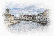 Canvas Watercolor Paint Art Effect, an Action Add-On by MRI STUDIO (Thumbnail 8 of 16)