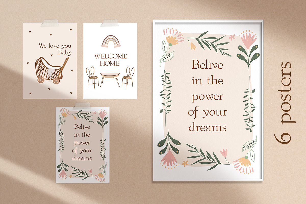 Boho Baby World Clipart, a Decorative Illustration by JT_Design_Art (Photo 9 of 11)