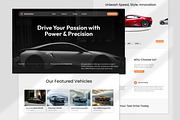 Automotive Landing Page, a Landing Page Template by Antstheme (Thumbnail 1 of 2)