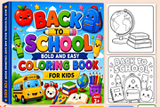 Bold Easy Back to School Coloring, a Decorative Illustration by Coco Bloom (Thumbnail 1 of 3)