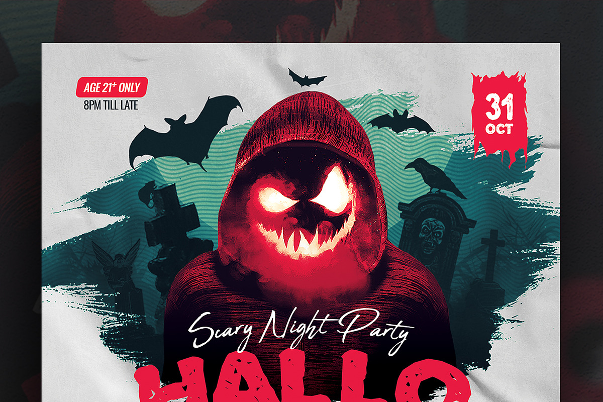 Halloween Party Flyer, a Flyer Template by Verazo (Photo 2 of 2)