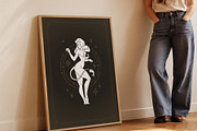 Leo Zodiac Goddess Wall Art, a Person Illustration by Vasya Kobelev (Thumbnail 4 of 7)